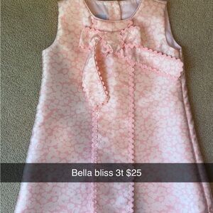 bella bliss Pink Floral Kids Formal Dress
